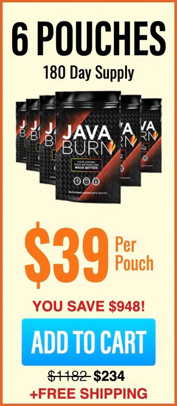 Java Burn Coffee 6 bottle