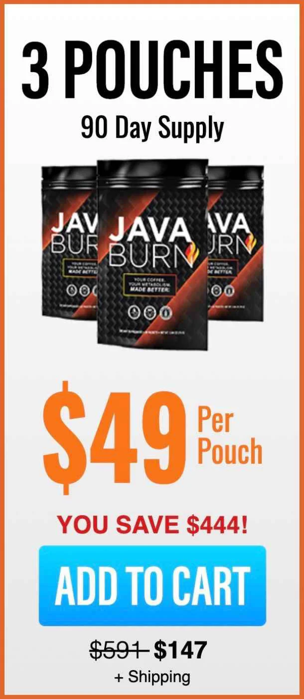 Java Burn Coffee 3 bottle